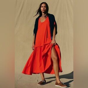 FREE PEOPLE 
Herron Drop-Waist Maxi Dress - Cherry Tomato
Size S-P